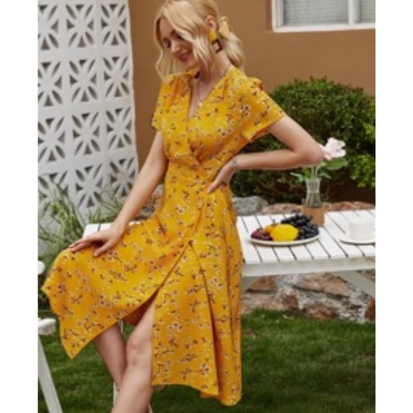 Shein Wrap Dress - Picture 1 of 4